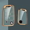 TPU Car Key Case Cover Holder Shell for VW Volkswagen Golf 7 MK7 Tiguan MK2 for Seat Ateca Leon FR 2 Ibiza Skoda Octavia Kodiaq