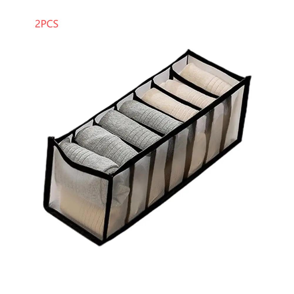 1/2PCS House Storage Box Nylon Mesh Baby Hive Drawers Organizer For Room Underwear Bra Socks Clothes Wardrobes Bedroom Cabinet