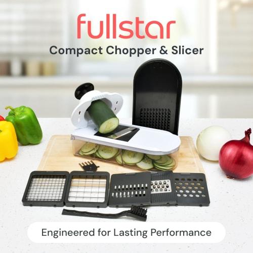 Fullstar Kitchen Mandoline Slicer - Vegetable Chopper, Onion, Potato, Food, Vegetable Fruit Slicer and Cutter with Container, Kitchen Gadgets & Access