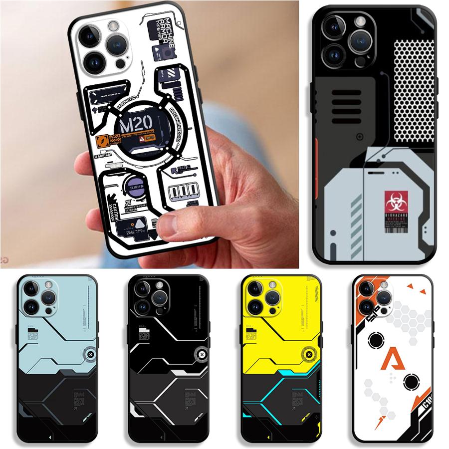 Retro Mecha Style Funda Phone Cover Phone Case for Apple iPhone 17 Pro Max XR XS MAX 12 14 11 13 17e Air 15 Pro 7 8 16