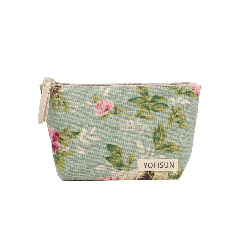 Cosmetic Bags Zipper Opening Key Card Holder Cartoon Student Pencil Case Coin Purse Ladies Hand Portable Storage Bag