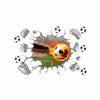 3D Broken Wall Soccer Sticker Peel and Sport SelfSticking Decoration for Children,