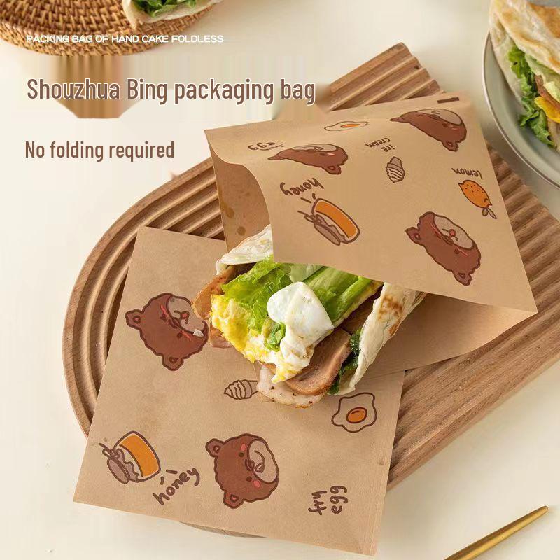 Disposable Oil-Proof Food-Grade Sandwich & Burger Wrapping Paper Liner