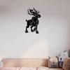 Rustic Deer Metal Wall Sculpture Wrought Iron Stag Antlers Outdoor Decor for Living Room Bedroom Garden Patio Modern Farmhouse