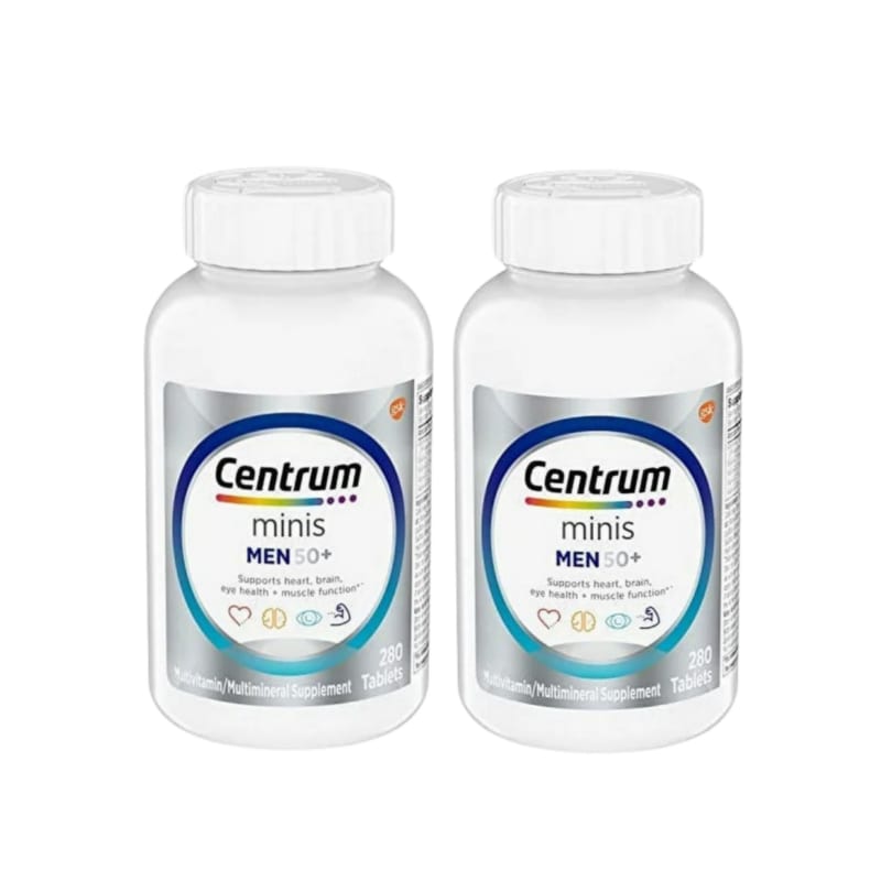 Centrum Silver Mini Multivitamin for Men 50+, 560 Tablets (280 Tablets + 280 Tablets)