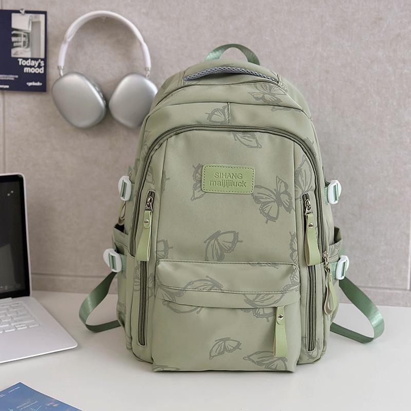 The New Schoolbag Is High-value, Fresh, Sweet and Cute Butterfly Backpack, Lightweight Spring Outing Backpack for Junior High School Students