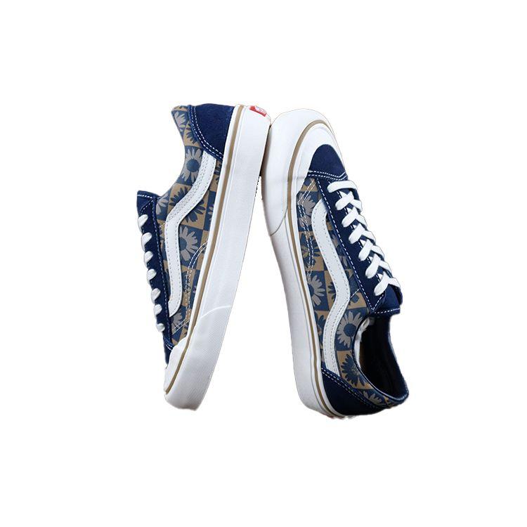 Vans Style 36 SF Sunflower Unisex Sneakers Blue Dark-Blue Marshmallow VN0A3ZCJA5A