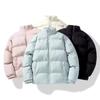 Winter Thermal Thick Unisex Jackets Warm Snow Couples Coat Parkas Loose Oversized Puffer Coat Outwear Parka