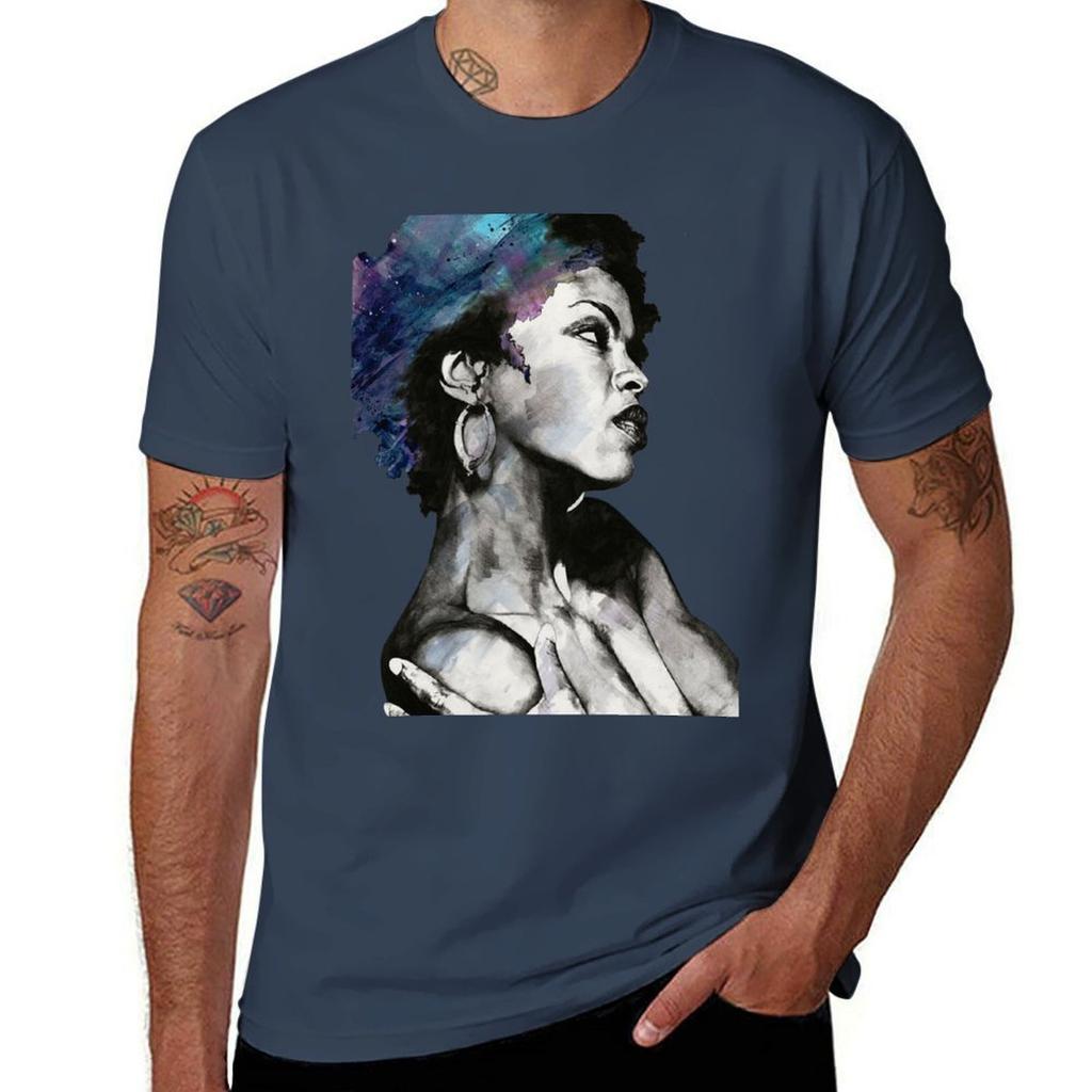 Day Gift for Lauryn Hills TShirt Basic Short Sleeve Cotton Blend TShirt