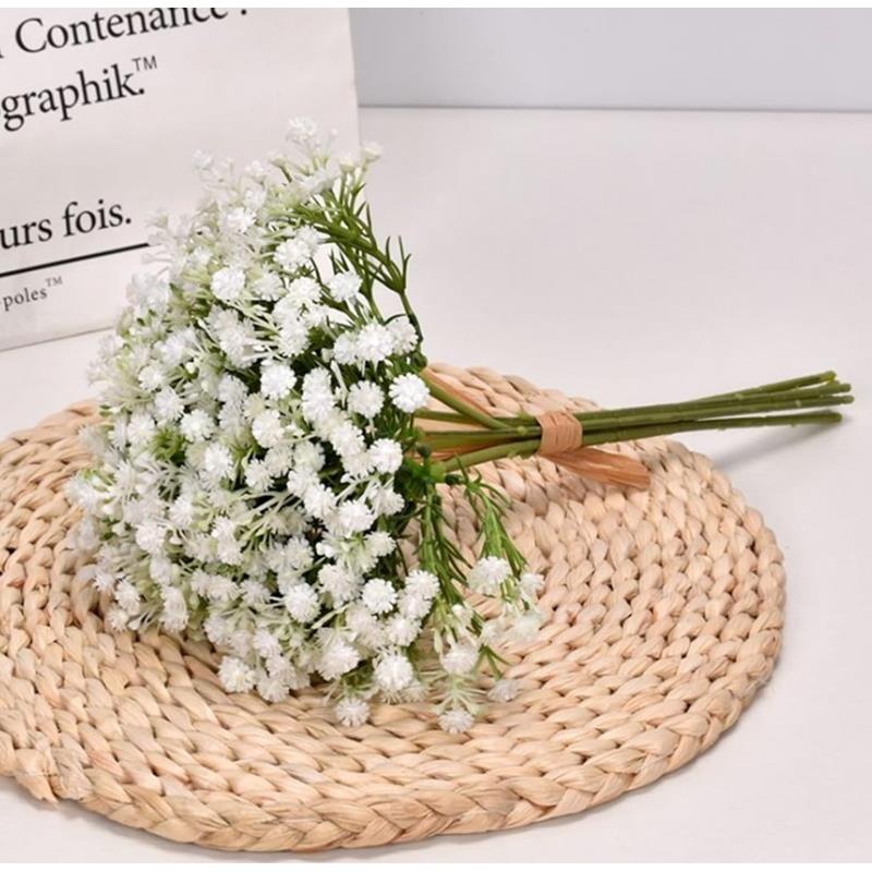 Decorative Gypsophila Artificial Flower Bouquet for Vase Decoration - White