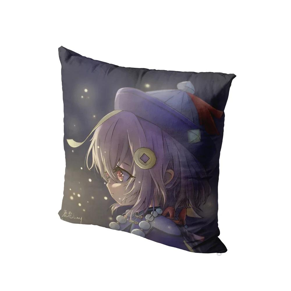 Anime Cartoon Genshin Series Printed Pillowcase Cute Kawaii Pink Bedside Bedroom Sofa Cushion Cover Body Pillow Case x