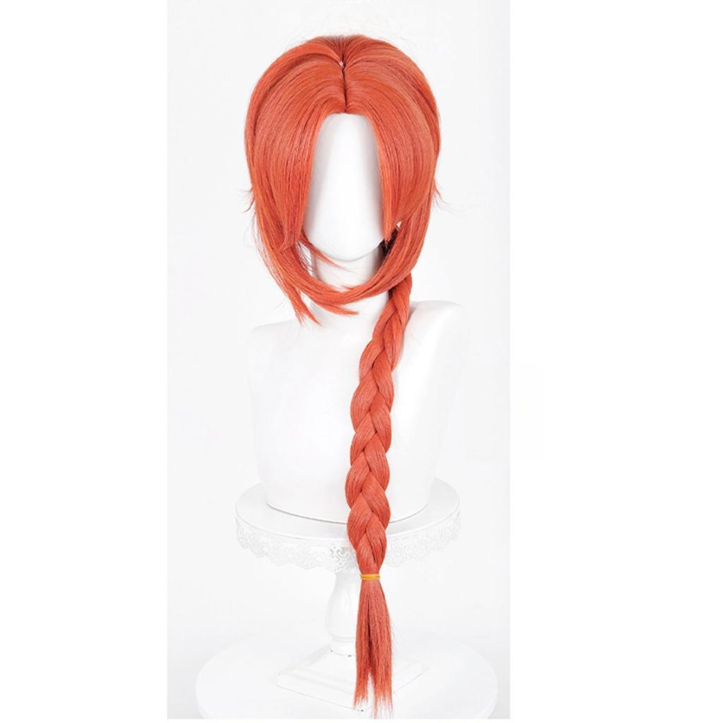 LAOBAO Cosplay Braided Orange Disguise Costume Halloween Costume Wig, Wig, Heat-Resistant, Wig, Accessory,