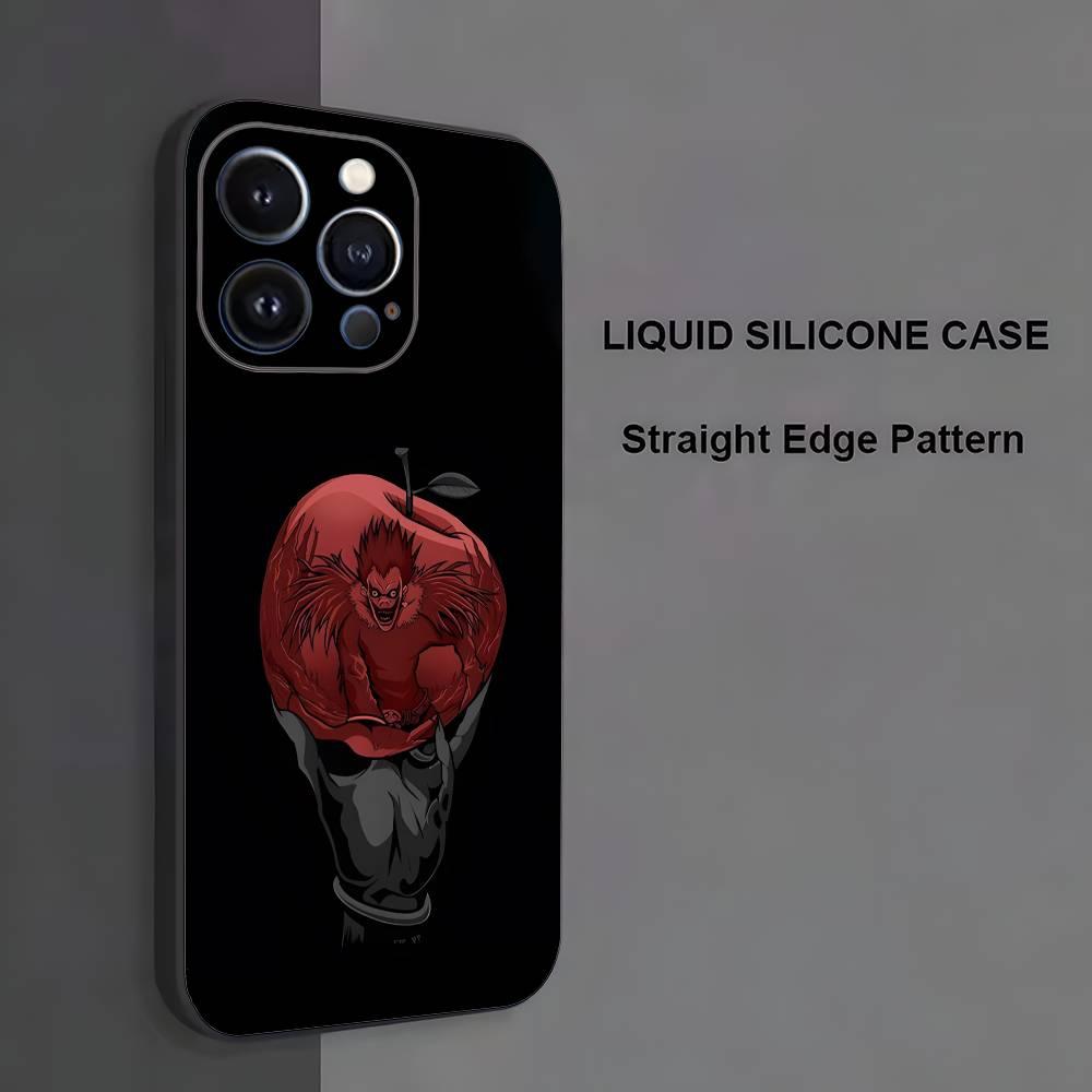 

R-Ryuk D-Death Note Phone Case For iPhone 17,16,15,14,13,12,11 ,Pro Max,XS,X,XR,SE,Mini,8,7,Soft Silicone Black Cover iPhone13PRO