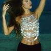 European & American Women's Handmade Sequin Body Chain Vest 