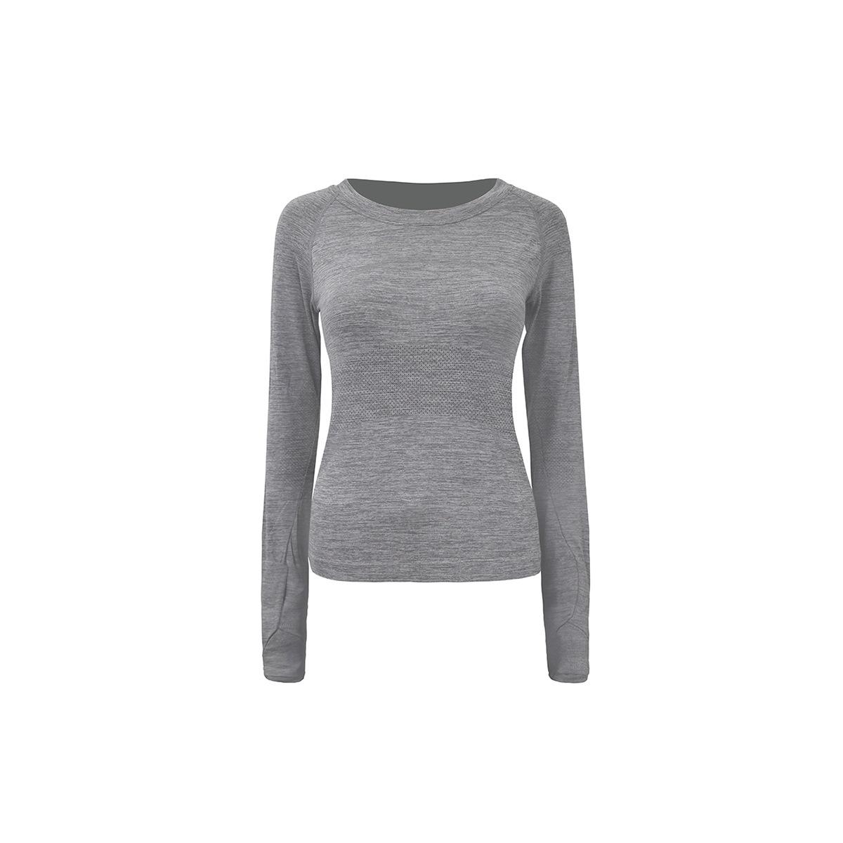 

LU Yoga Wear Women s High Stretch Seamless Long Sleeve Slim Fit Quick Dry Top 2.0 L (Size 6)