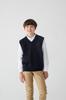 Strickweste Schulweste 140900 Kinder Navy 170 [Beams School] V-Ausschnitt