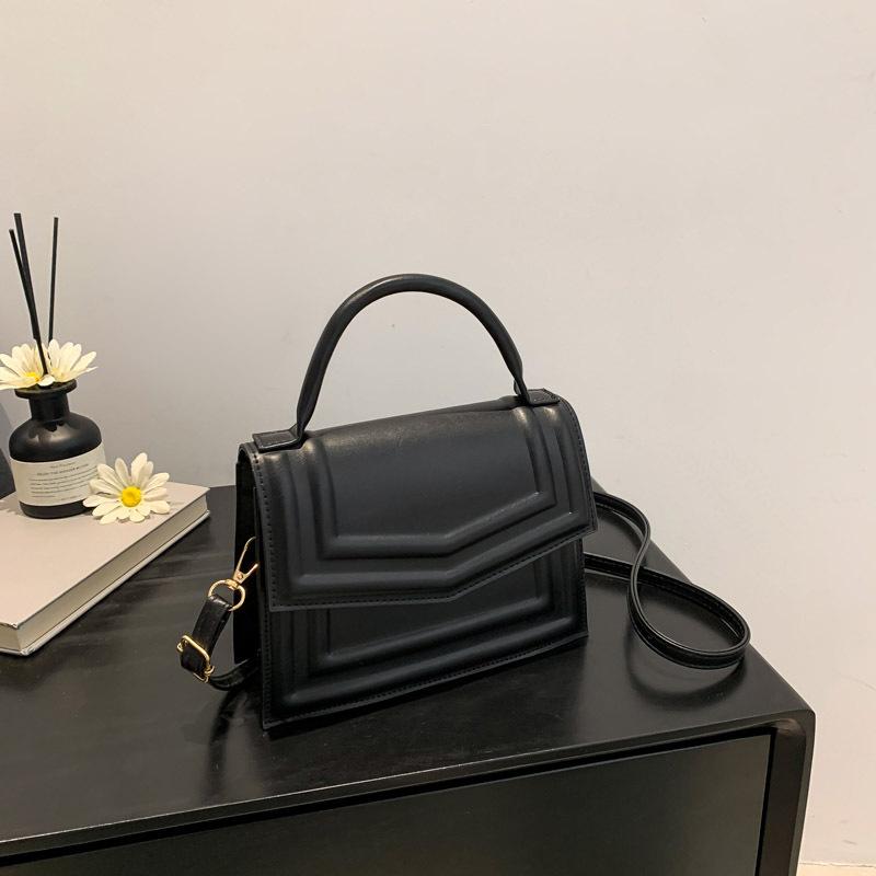 Women'S Bag Small Square Bag Press Shell Versatile Shoulder Bag Foreign Style Handbag Fashion Messenger Bag
