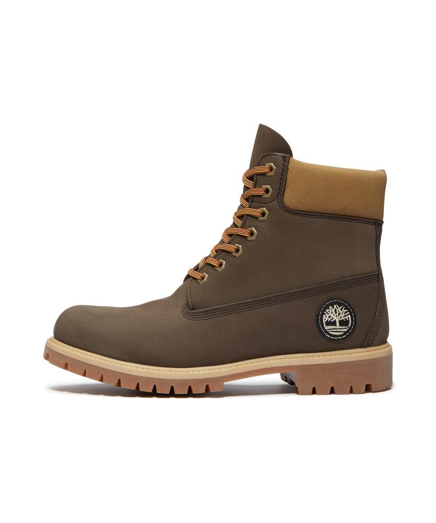 Timberland (Men'S) Premium 6-Inch Lace Waterproof Boots - Dark Brown Nubuck: Olive / A2P6W-A4J