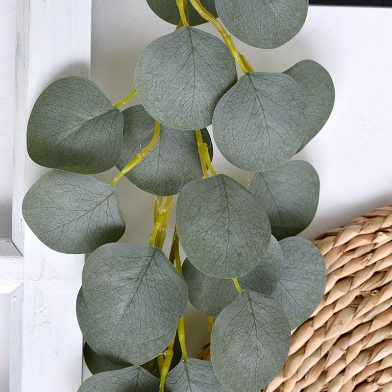 Eucalyptus Leaf Vines, Simulated Green Plants, Wedding Home Vines, Background Wall Decoration