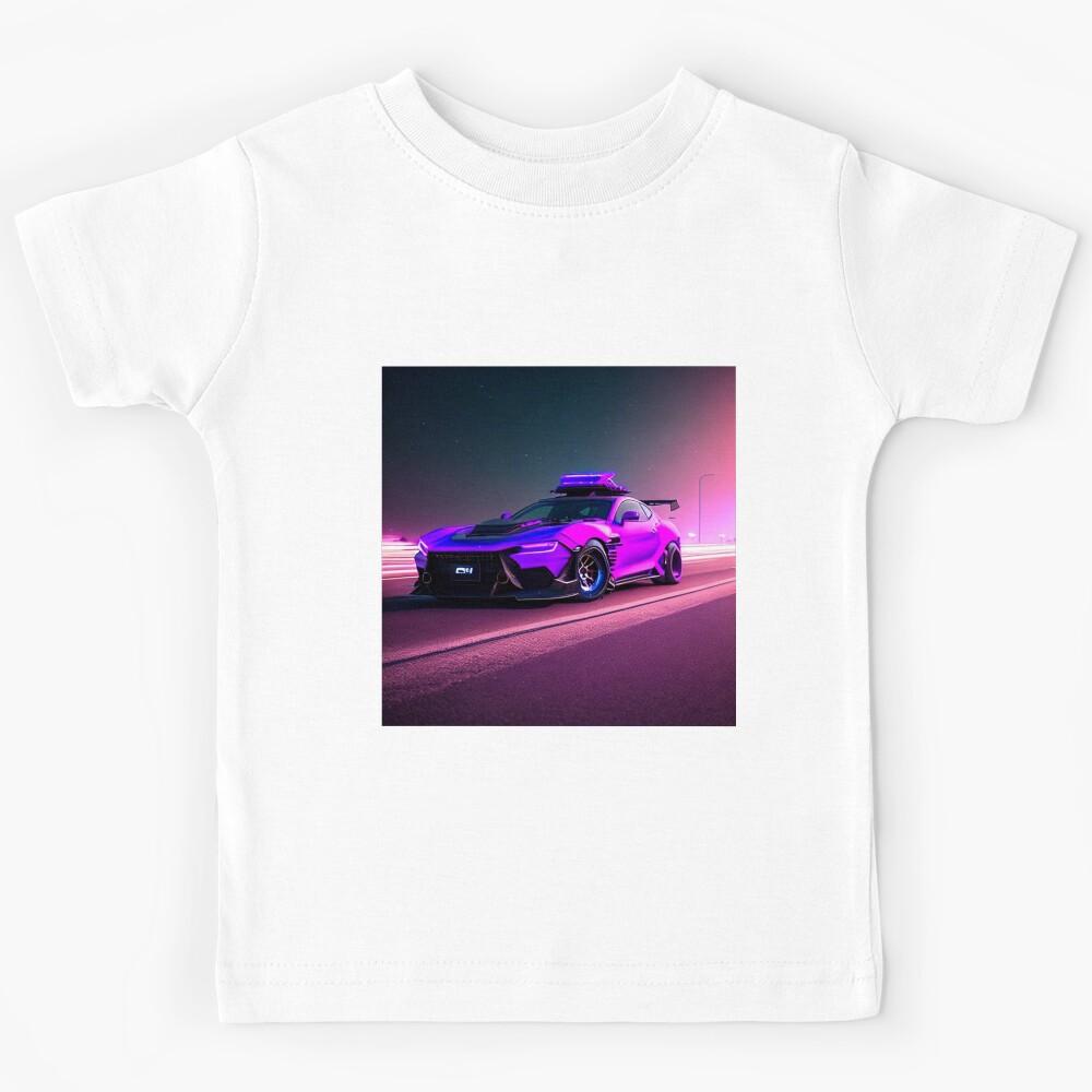a car was stopped vaporwave Kids T-Shirt 120