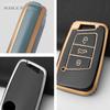 Tpu Car Key Case Cover Shell Fob For Vw Volkseagen Passat B8 Magotan For Skoda Superb A7 Kodiaq Seat Key Protector Accessories