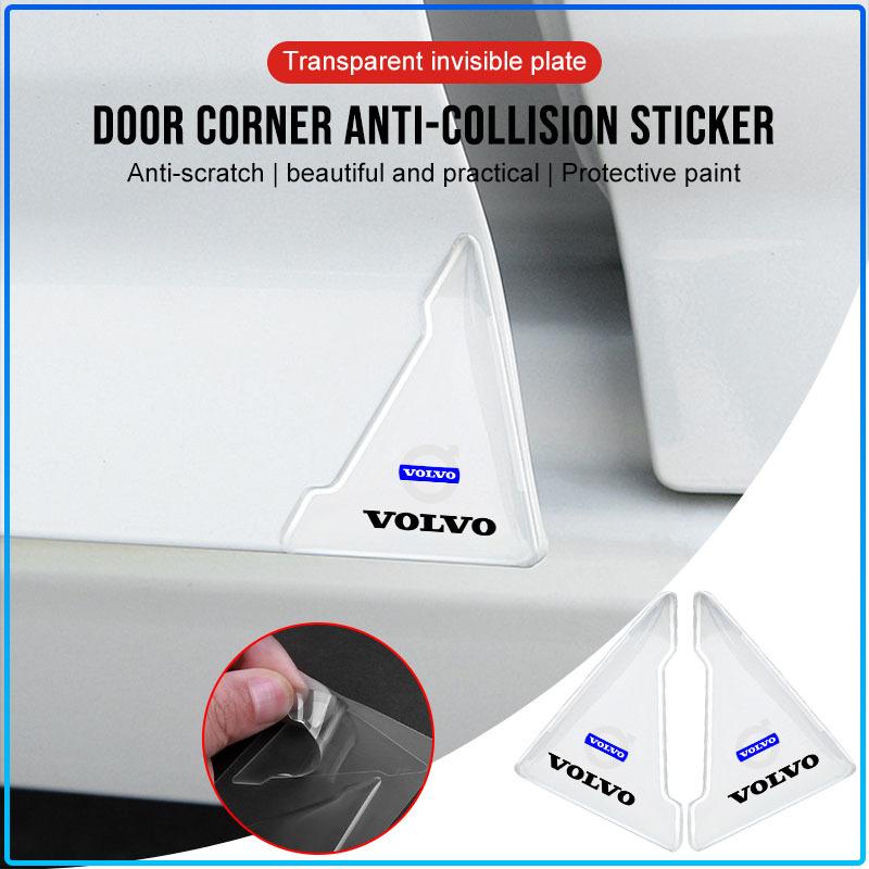 2Pcs Transparent Car Door Corner Cover Anti-Scratch Protection Sticker For Volvo XC60 XC90 S60 S80 S40 V40 V60 V70 V50 XC70
