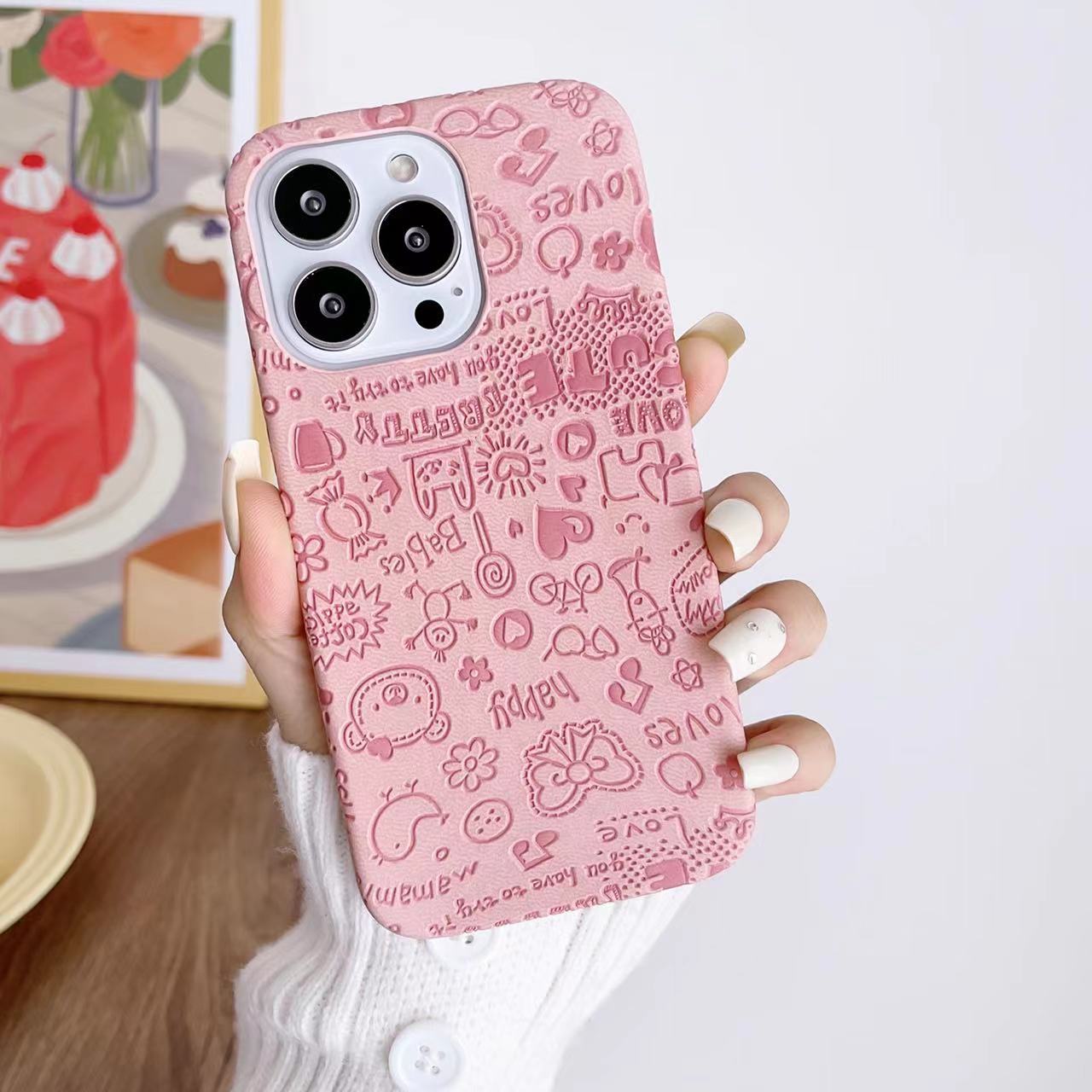

The Leather Texture Is Suitable for The IPhone 14promax Phone Case, IPhone 13 Half-case 12 Soft Case 11 Anti-drop Xr iPhone X/Xs Universal