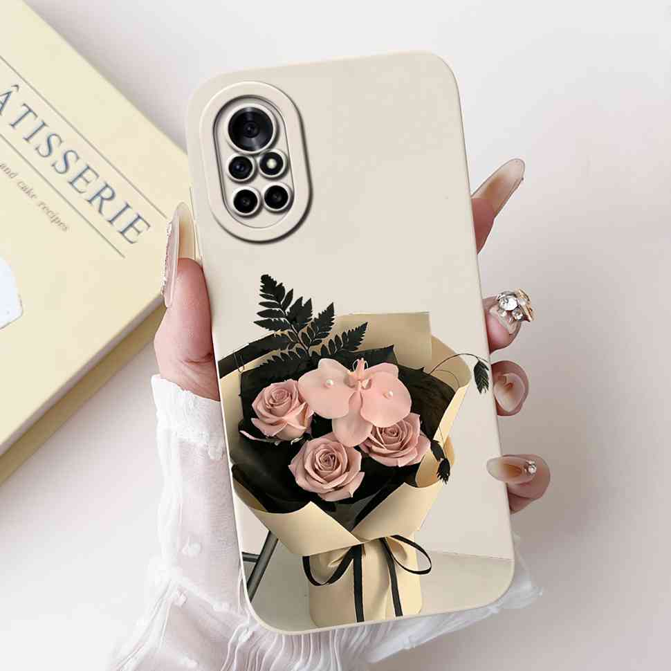 For Huawei Nova 8 Case Cute Painted Cover Soft Silicone Case For Huawei Nova 8 8i 8E Back Cover TPU Fundas Shockproof Bumper
