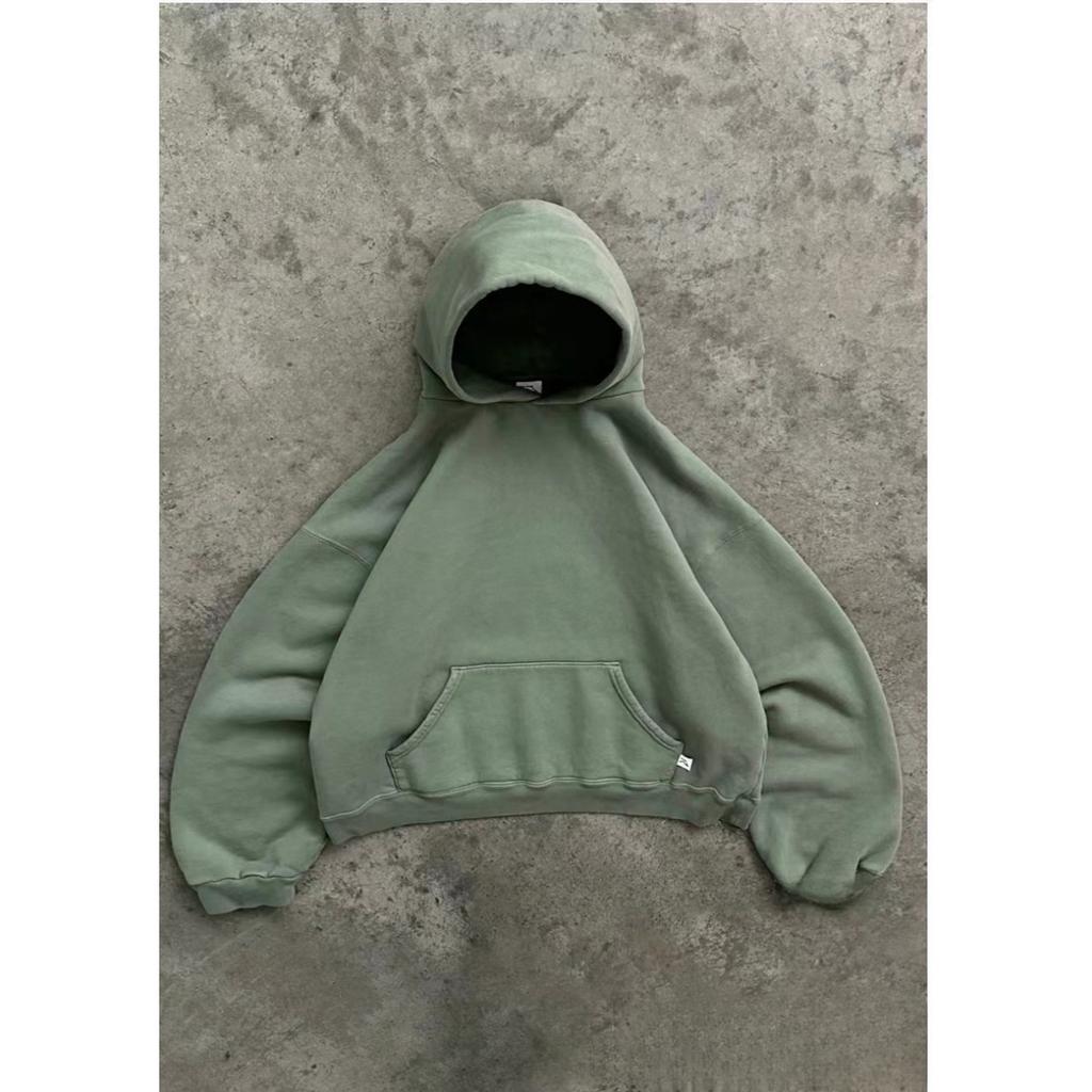 ZYLLO European and American Fashion Loose Hooded Solid Color Street Sports Top