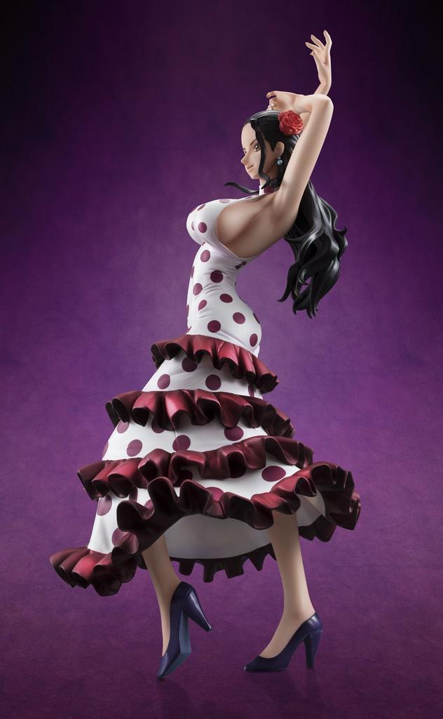 Portrét pirátů plujících znovu JEDEN KUS Fialová 215mm PVC lakovaná hotová figurka cca.