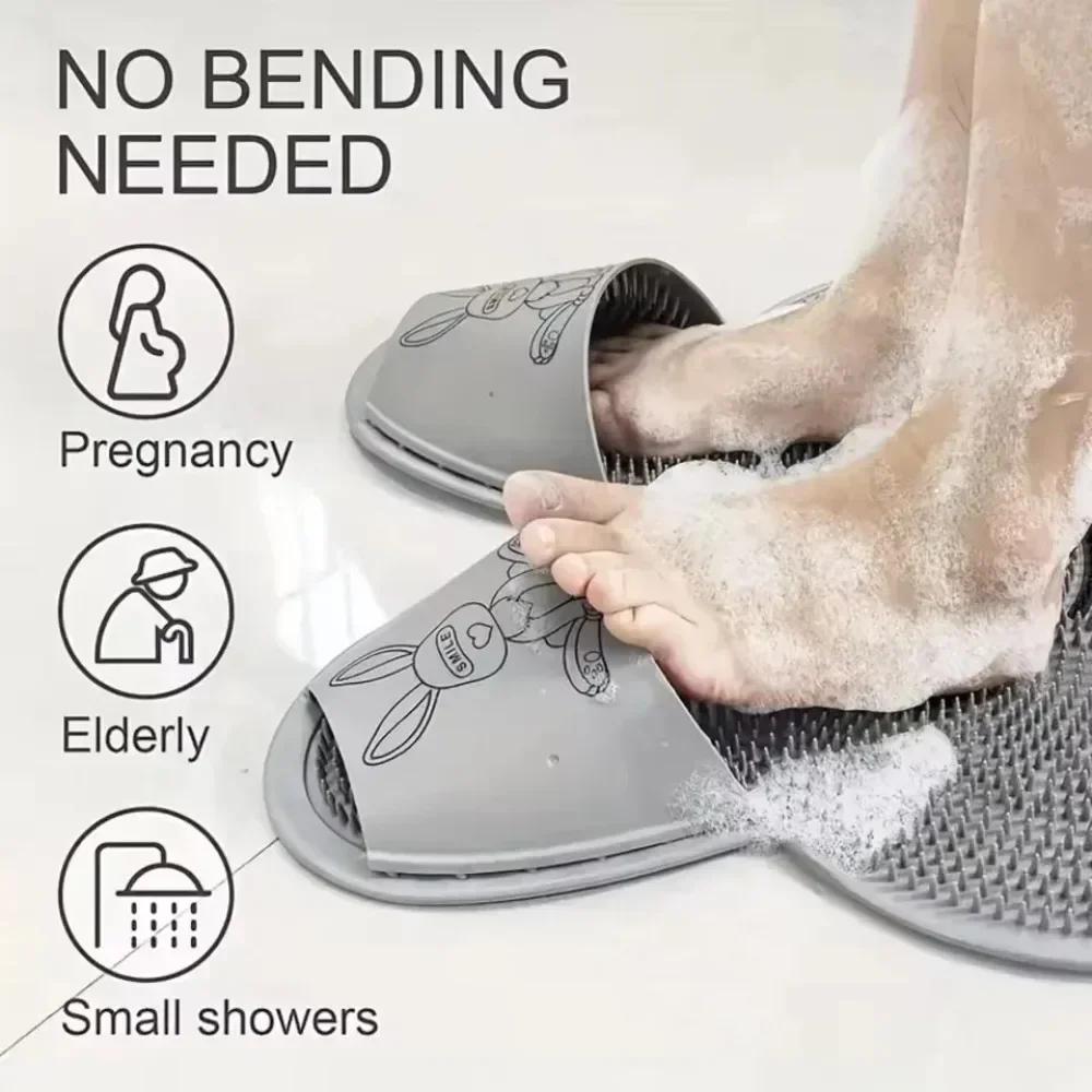 Wash Feet, Rub Feet, Silicone Massage Mats, Bathroom Anti Slip Mats, Bathroom Scrubbing Floor Mats, Shower Scrubbing Mats
