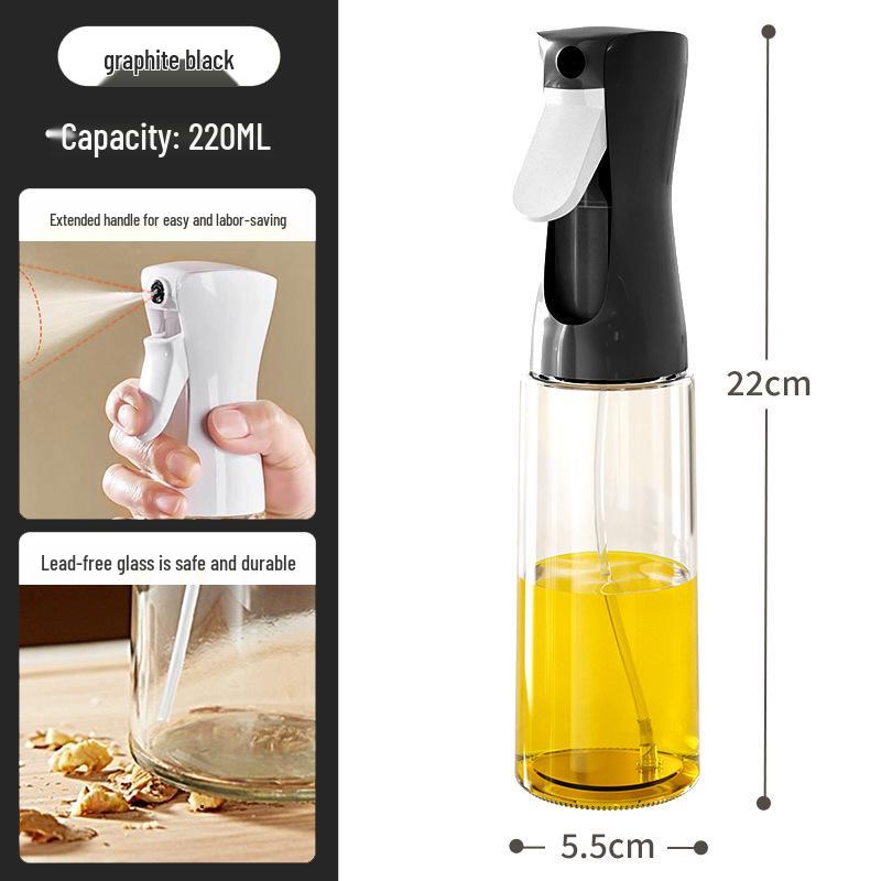 Glass Oil Sprayer Bottle for Air Fryer – Edible Mist Spray for Cooking and Oil Control