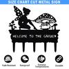 1pc Metal Fairy Garden Stake Halloween Fall Decor Gift for Gardeners Christmas New Year