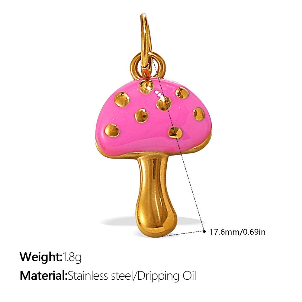 European and American creative colorful and diverse DIY pendant stainless steel plated 18K gold versatile pendant collection