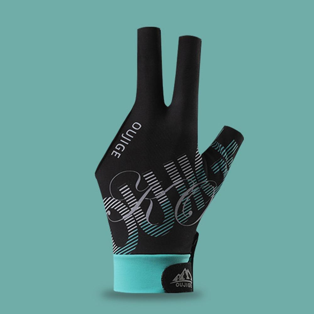 

Left Hand Billiards Glove Elastic Snooker Billiard Glove Three Fingers Glove Fitness Accessories зелений