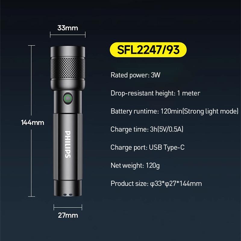 Philips SFL2247 Flashlight Outdoor hiking Flashlight