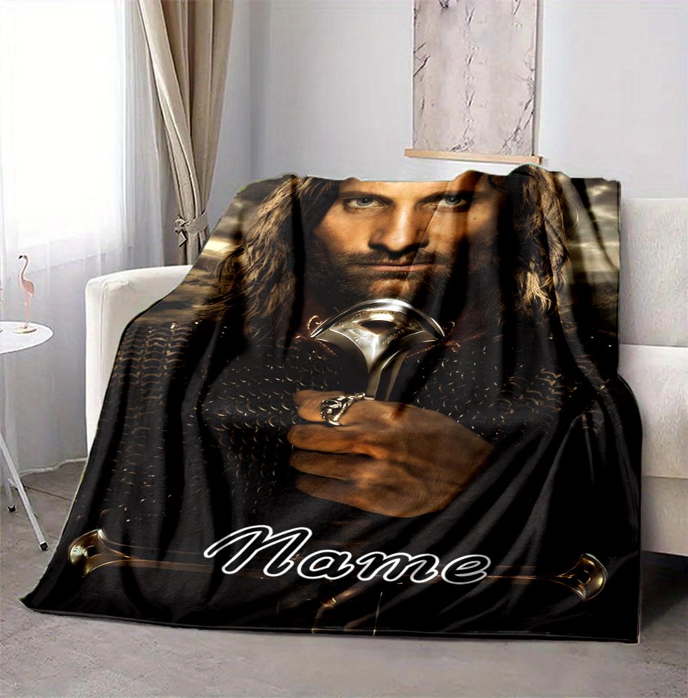 Custom Name Journey Courage Flannel Blanket Throw Blanket Soft Warm Sofa Bed home Decor Unique Gift