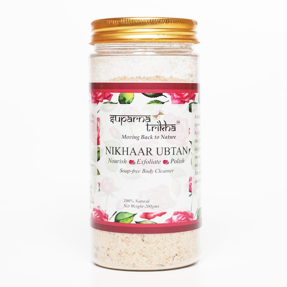 Suparna Trikha Nikhaar Ubtan - Ayurvedic Body & Face Scrub with Rose, Turmeric, Neem & Almond | Natural Exfoliating & Brightening Ubtan for Glowi