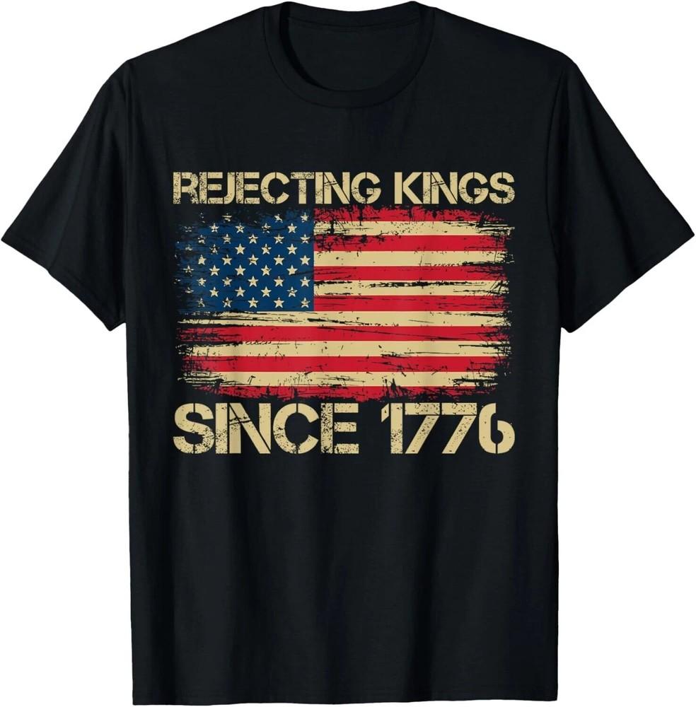 Rejecting Kings Since 1776 American Vintage Flag Freedom Spirit Unisex T-Shirt Unisex T-Shirt