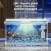 New Small Desktop Aquarium Eco Background Sticker Fish Tank for Living Room All-in-One Goldfish Bowl Compact Decor Home Aquarium