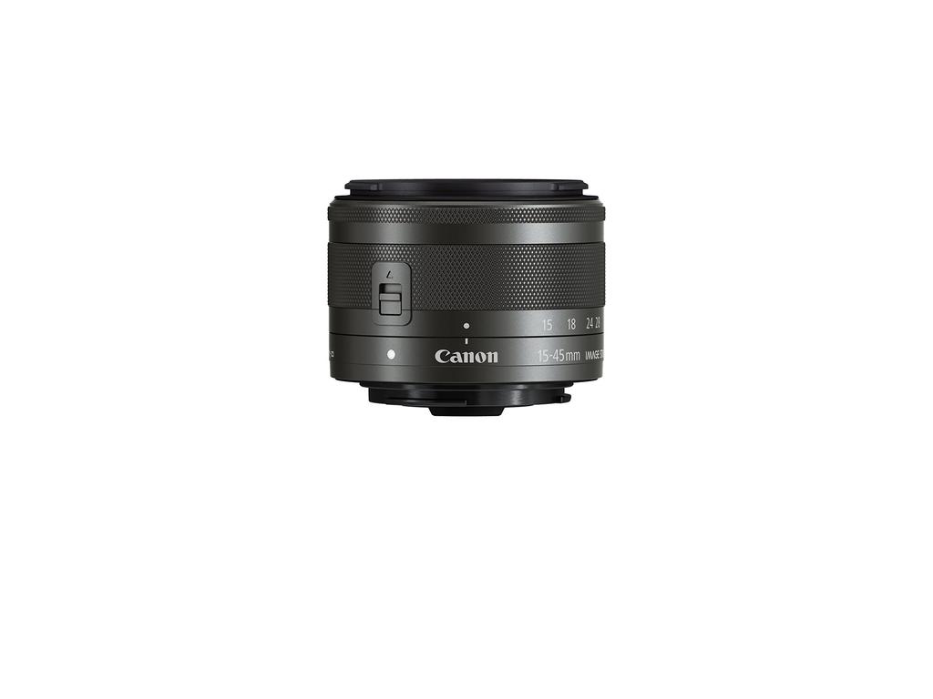 Canon STM Standard Zoom Lens for Mirrorless Cameras EF-M15-45mm F3.5-6.3IS (Graphite)