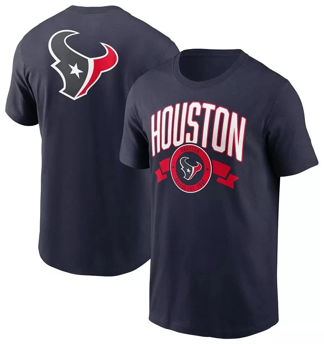 Houston Texan Marine Rewind Patch T-Shirt Unisex S-5XL S