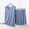 Women's Modal Pajama Set: Sleeveless Tank Top & Loose Shorts, Summer-Weight Plus Size Homewear