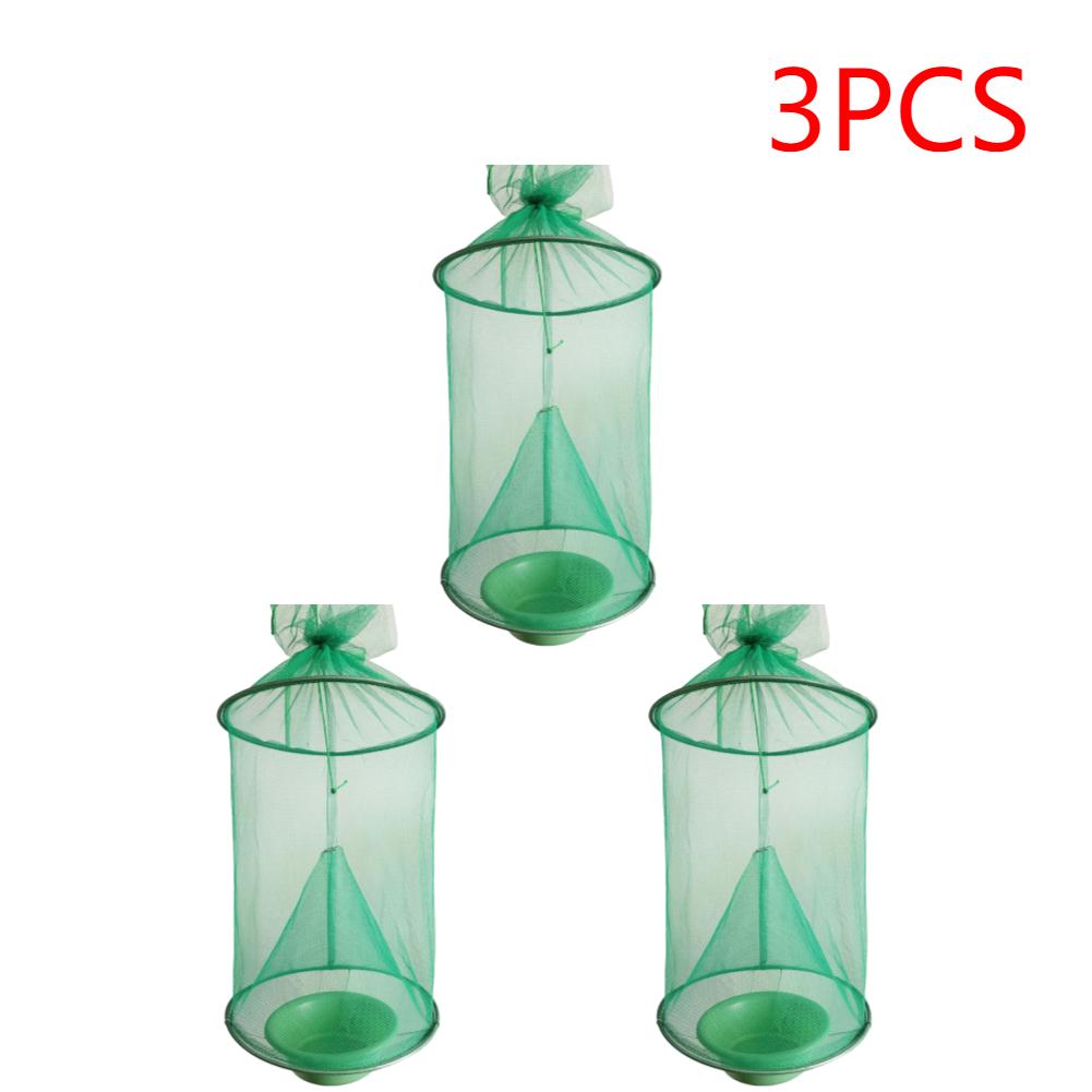 1-4 STÜCKE Wiederverwendbarer Hängender Fliegenfänger Fliegenfänger Käfignetz Fliegenfänger Schädlingsbekämpfung Garten Hängender Vogel-Fliegenfänger für Hof