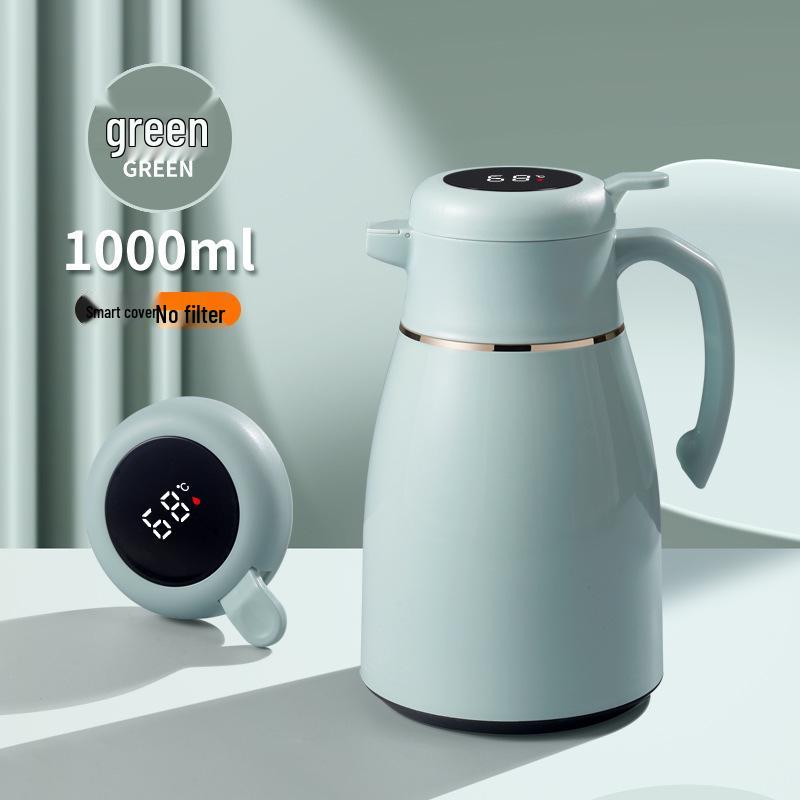 Intelligenter isolierter Wasserkocher mit großem Fassungsvermögen und Glasinneneinsatz für Zuhause & Büro