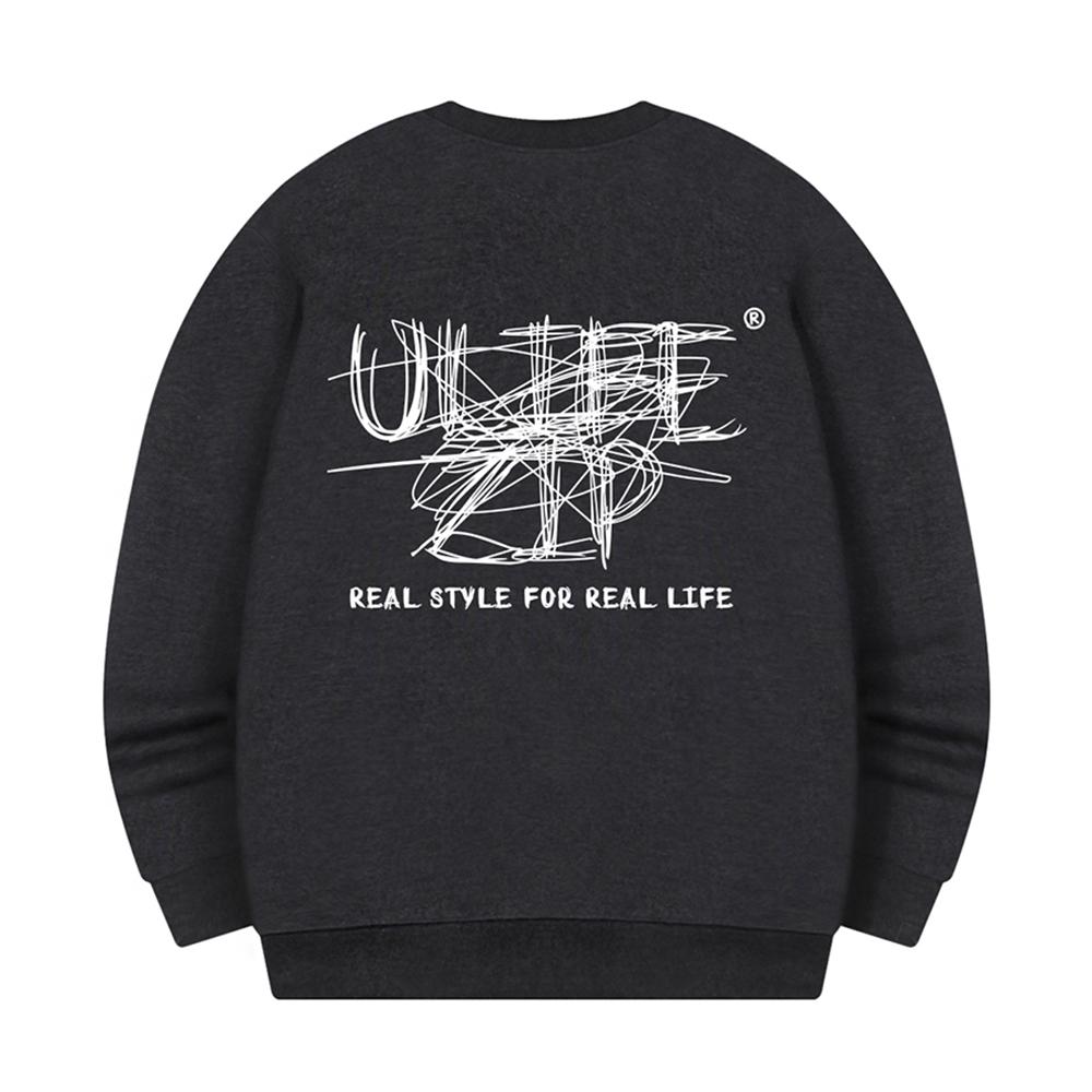 ULIFEZIP Disseblemant Oversized Sweatshirt 6 Colors [Ulzm_5007] (B Type)