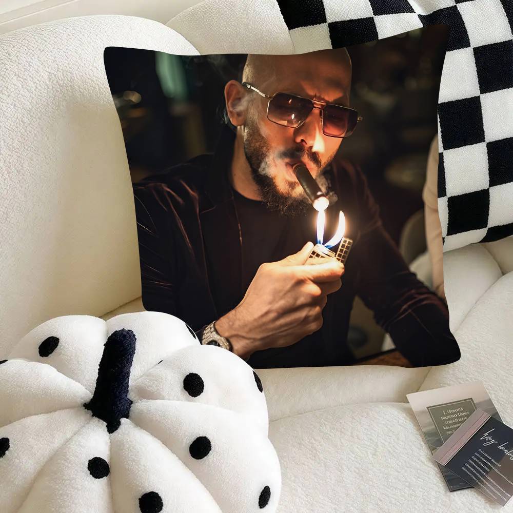 Art And A-Andrew Tate Pillow Case Square Pillow Bedroom Sofa Leisure Comfort Cushion Car Home Decoration