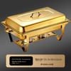 Stainless Steel Folding Buffet Warmer with Insulated Chafing Dish for Hotels and Commercial Use
