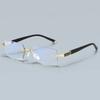 Reading Glasses for Men Women Transparent Blue Light Blocking Eyeglasses with Edgeless Design Diopter +1.0 To +4.0
