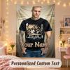Custom Personalized Tapestry,Kontra K Print Custom Name Text Wall Art Hanging for Bedroom